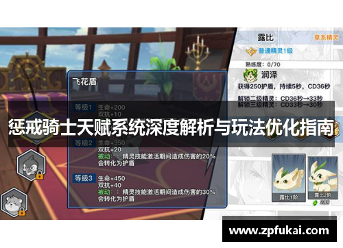 惩戒骑士天赋系统深度解析与玩法优化指南